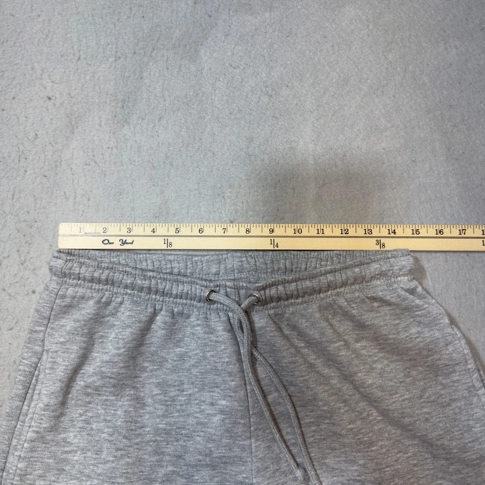 Daisy Street New York Graphic Wide Leg Sweatpants Heather Grey Mens Large L - Picture 3 of 11